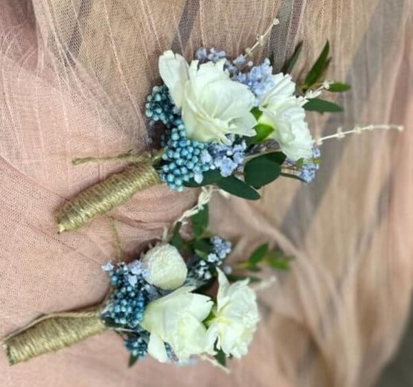 Wrist Corsage - Boutonnière - Flowers Crown 04
