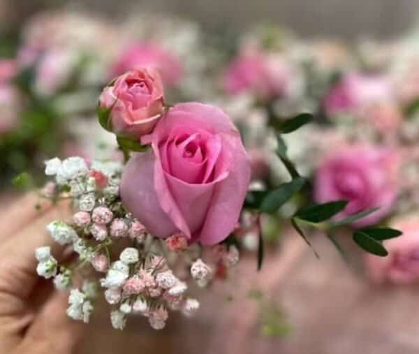 Wrist Corsage - Boutonnière - Flowers Crown 05