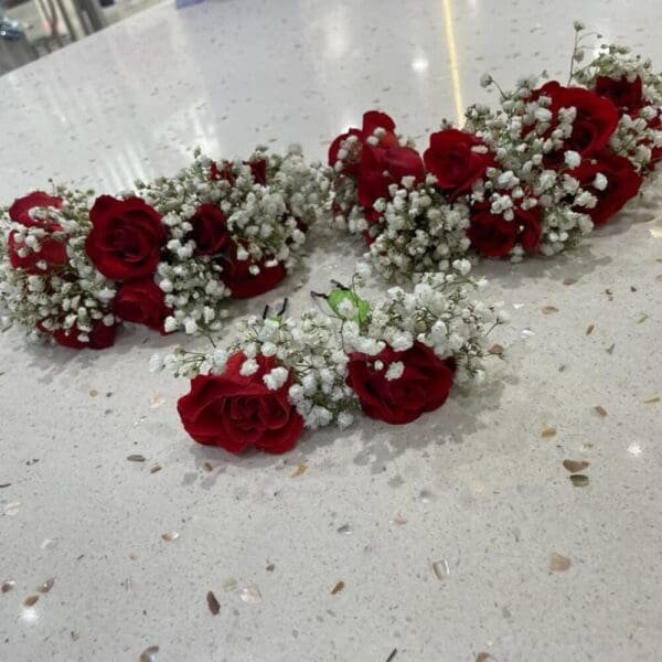 Wrist Corsage - Boutonnière - Flowers Crown 09