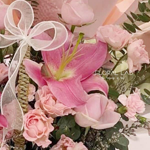 Lily Basket Bouquet - Image 2