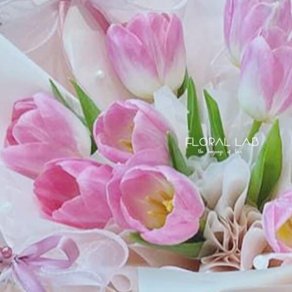 Tulips Hug Bouquet - Image 2