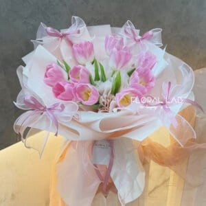 Tulips Hug Bouquet