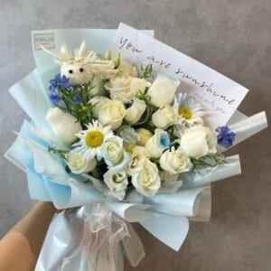 Blue mix bouquet