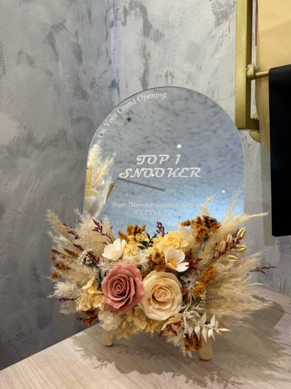 Grand Opening Desk Mirror Stand