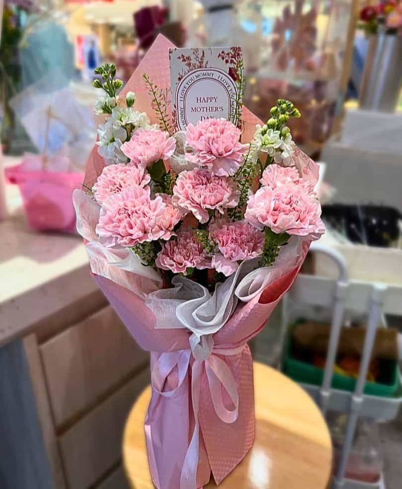 Carnations For Dear Mom - Fresh Flowers